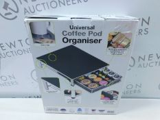 1 BOXED SMART DESIGN CHROME PLATED STEEL FRAMED COFFEE POD ORGANISER RRP Â£29