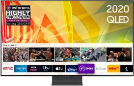 1 BOXED SAMSUNG QE55Q95T (2020) 55" SMART 4K UHD QLED TV HDR FREESAT HD WITH REMOTE RRP Â£1499 (