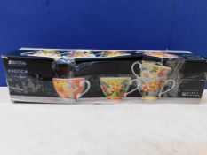 1 BOXED MAXWELL & WILLIAMS EXOTICA 4PC TEA CUP SET RRP Â£39.99