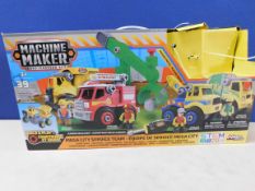 1 BOXED MACHINE MAKER CONSTRUCTION SET JUNIOR BUILDERS MEGA CITY SERVICE TEAM (3+ YEARS) RRP Â£34.