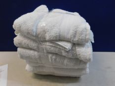 1 SET OF 6 CHARISMA WHITE BATH TOWELS RRP Â£59