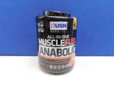 1 USN MUSCLE FUEL STRAWBERRY ANABOLIC PROTEIN POWDER, 2.2KG RRP Â£29