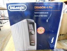 1 BOXED DE'LONGHI DRAGON 4 PRO OIL FILLED RADIATOR RRP Â£129.99