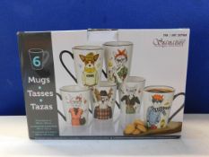 1 BOXED SIGNATURE 6 PIECE (APPROX) CHARCTER MUGS RRP Â£39.99