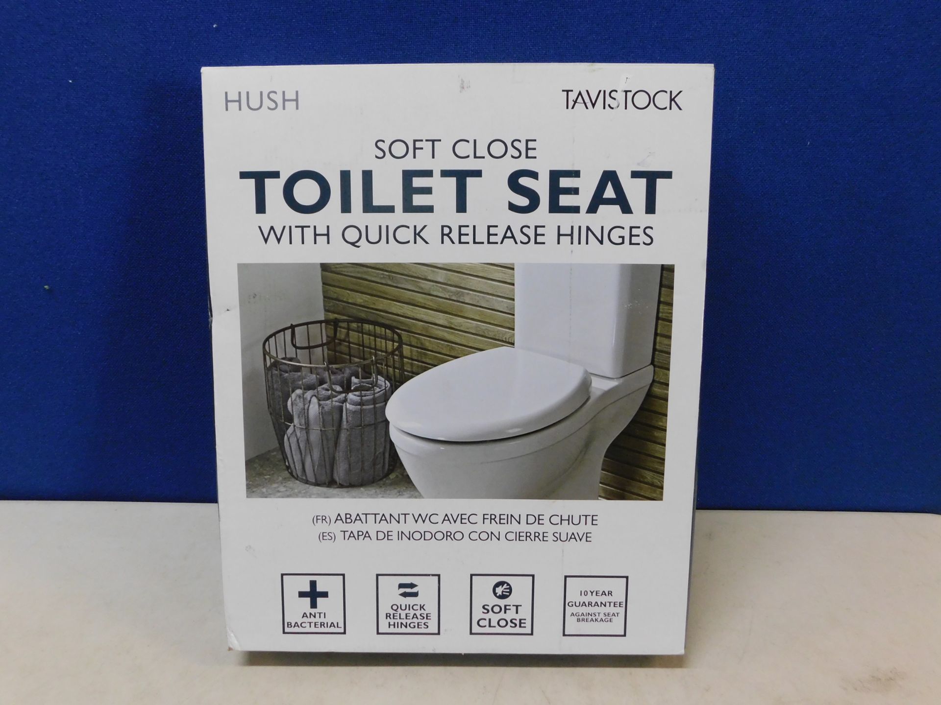 1 BOXED TAVISTOCK HUSH SOFT CLOSE QUICK RELEASE TOILET SEAT RRP Â£39.99