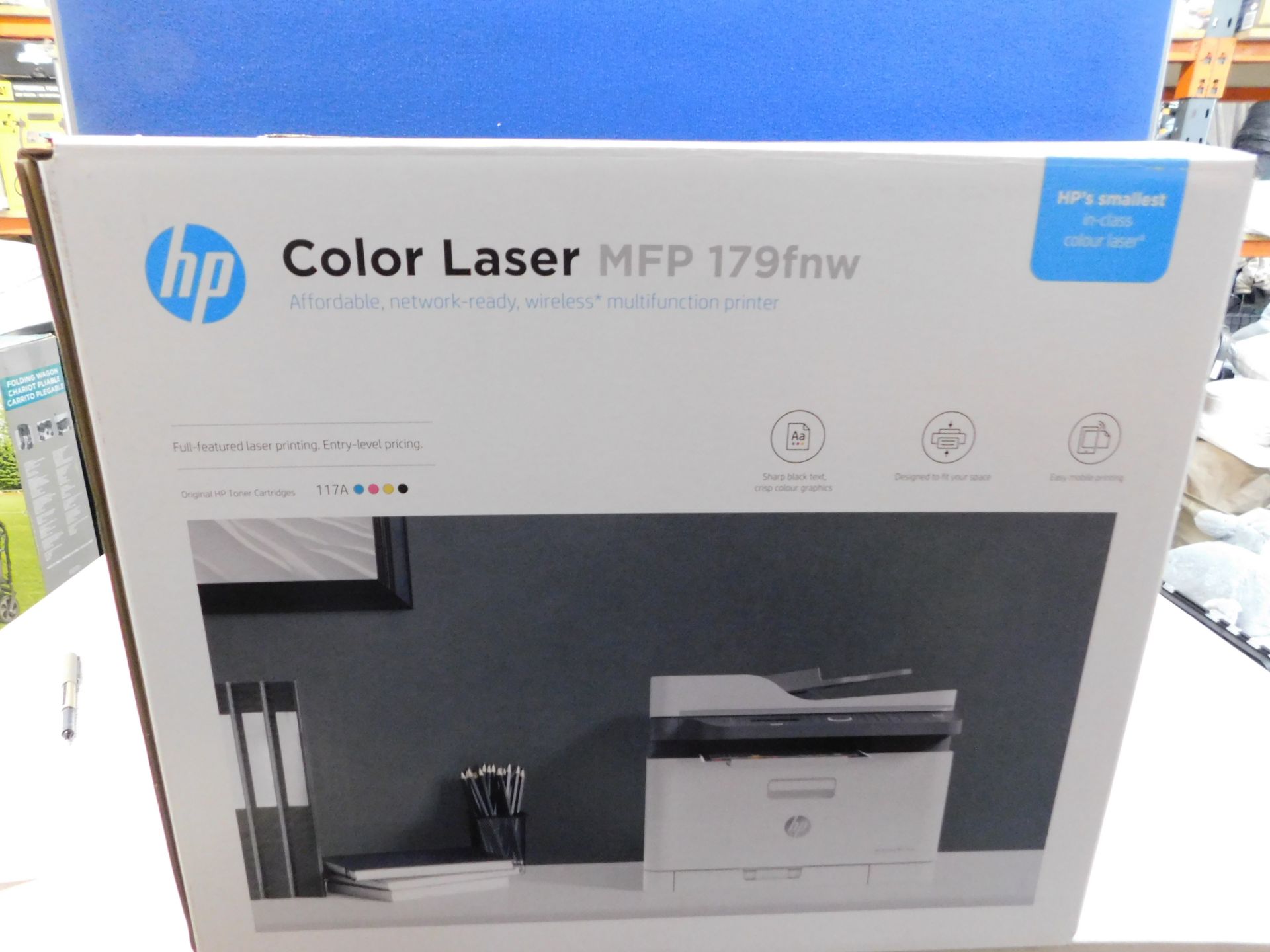 1 BOXED HP LASERJET MFP 179FNW WIRELESS COLOUR LASER PRINTER RRP Â£349