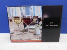 1 BOXED SET OF 7 CHEF SOMMELIER WINE GLASSES RRP Â£49.99