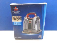 1 BOXED BISSELL SPOTCLEAN PROHEAT PORTABLE SPOT AND STAIN CARPET CLEANER RRP Â£199 (POWERS ON