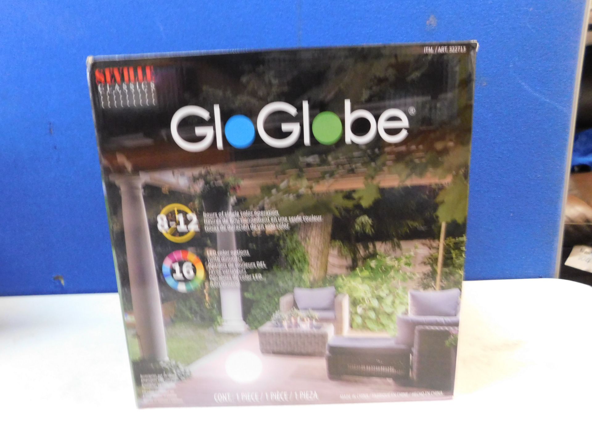 1 BOXED GLOGLOBE 30CM LED WIRELESS RECHARGEABLE FLOATABLE LIGHT RRP Â£49