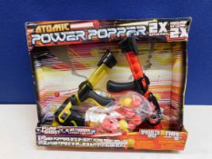 1 PACK OF ATOMIC POWER 2PK POPPER PUMP SHOOT BATTLE GUN RRP Â£24.99