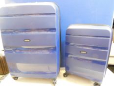 1 AMERICAN TOURISTER 2 PIECE BLUE LARGE HARDSIDE SPINNER CASES RRP Â£129