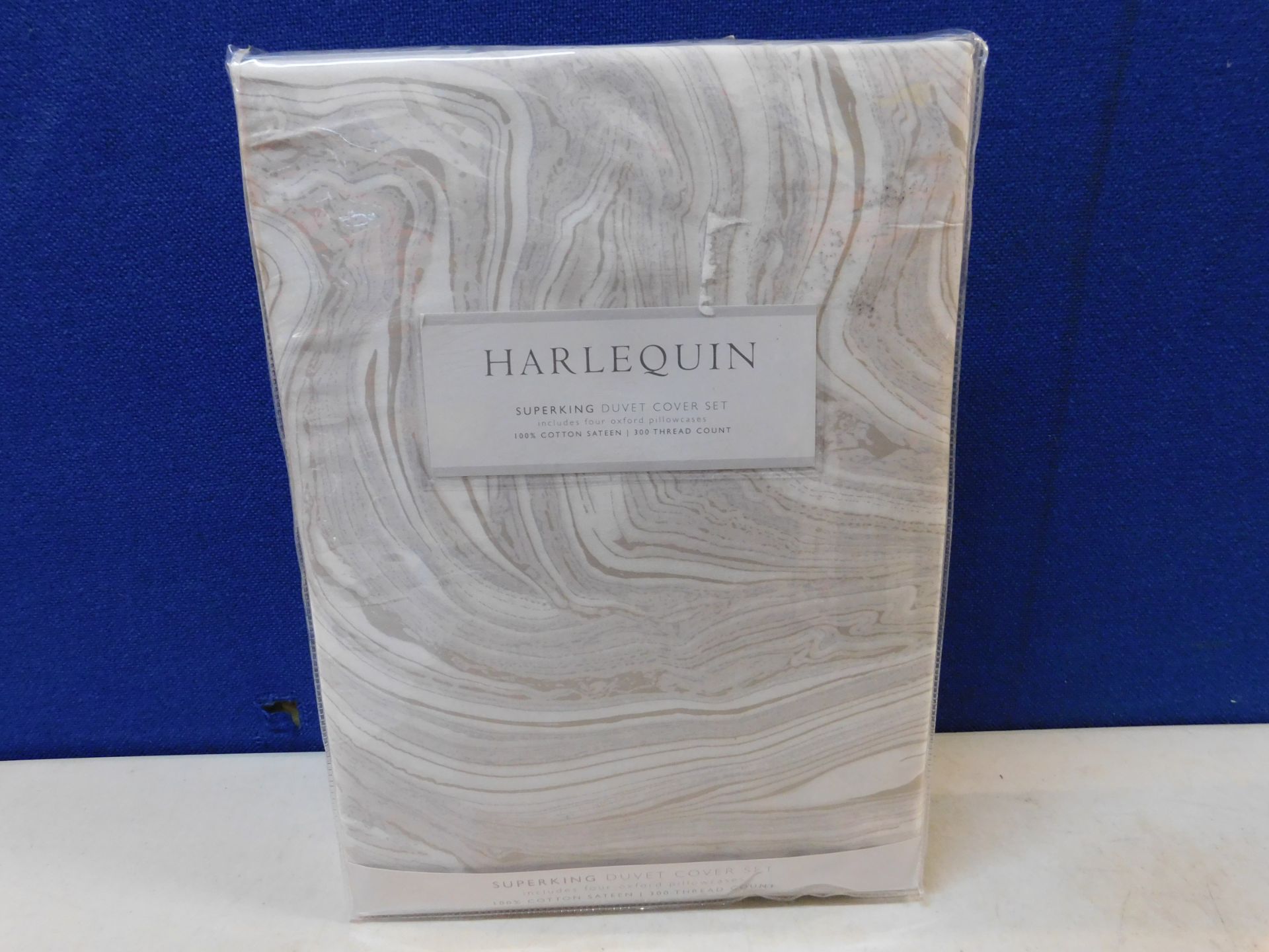 1 PACK OF HARLEQUIN 300TC SUPERKING DUVET COVER SET RRP Â£89.99