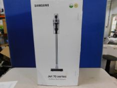 1 BOXED SAMSUNG JET 70 PET CORDLESS VACUUM CLEANER WITH BATTERY AND CHARGER RRP Â£399