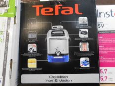 1 BOXED TEFAL FR8040 OLEOCLEAN PRO INOX & DESIGN DEEP FRYER RRP Â£129.99