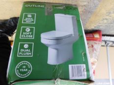 1 BOXED TAVISTOCK OUTLINE CLOSE COUPLED TOILET WITH SOFT CLOSE SEAT RRP Â£199