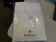 1 PACK OF SANDERSON 300 THREAD BEDLINEIN SUPERKING SIZE IN WHITE RRP Â£49