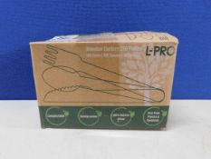 1 BOXED L-PRO DISPOSABLE WOODEN CUTLERY SET RRP Â£12.99