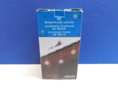 1 BOXED SNOWFLAKE WIRE STRING LIGHTS RRP Â£29