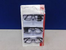 1 PACK OF DESIGNOPTICS READERS +3.00 STRENGTH RRP Â£22.99