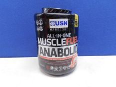 1 USN MUSCLE FUEL STRAWBERRY ANABOLIC PROTEIN POWDER, 2.2KG RRP Â£29