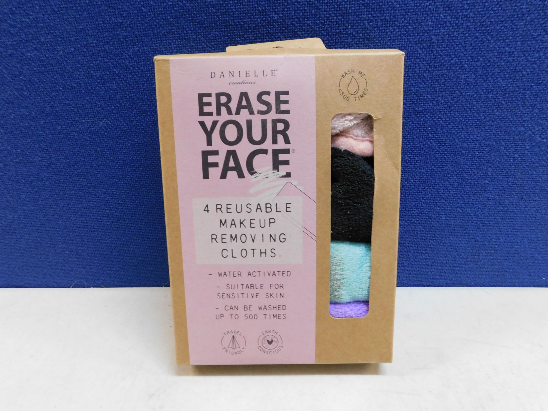 1 BOXED DANIELLE: ERASE YOUR FACE ECO MAKEUP REMOVING CLOTHS RRP 15.99