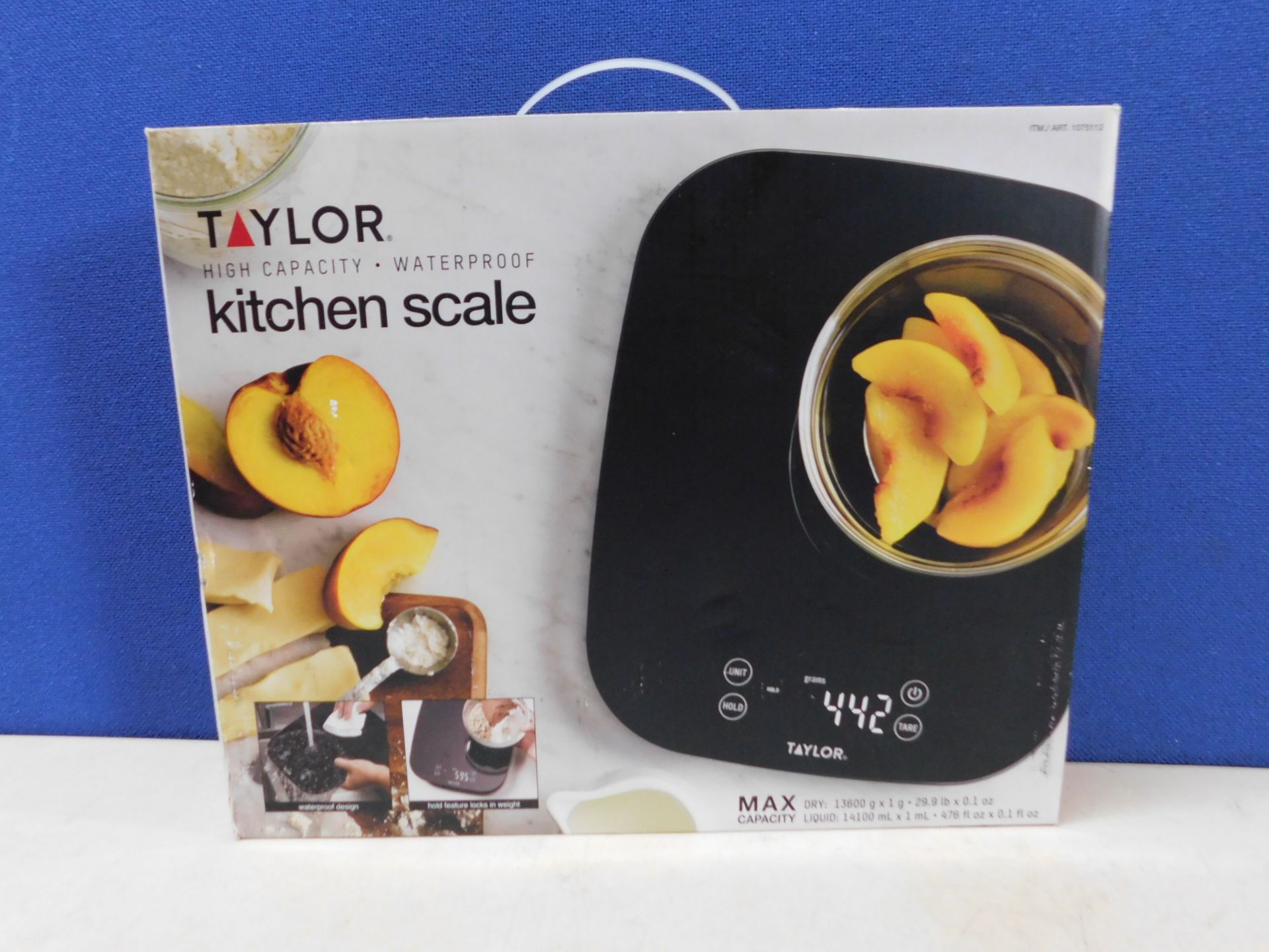 1 BOXED TAYLOR DIGITAL KITCHEN SCALE RRP Â£29.99