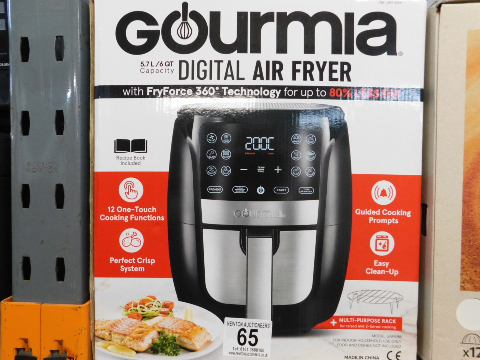 1 BOXED GOURMIA 5.7L DIGITAL AIR FRYER RRP Â£89.99