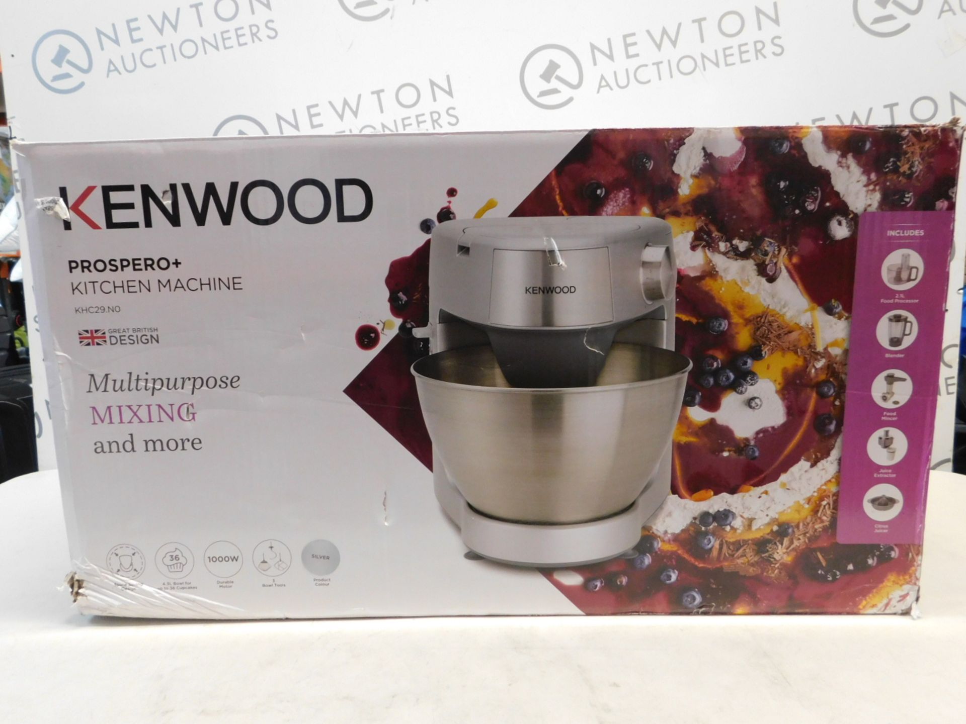 1 BOXED KENWOOD PROSPERO KHC29 COMPACT STAND MIXER KITCHEN MACHINE 1000W RRP Â£269