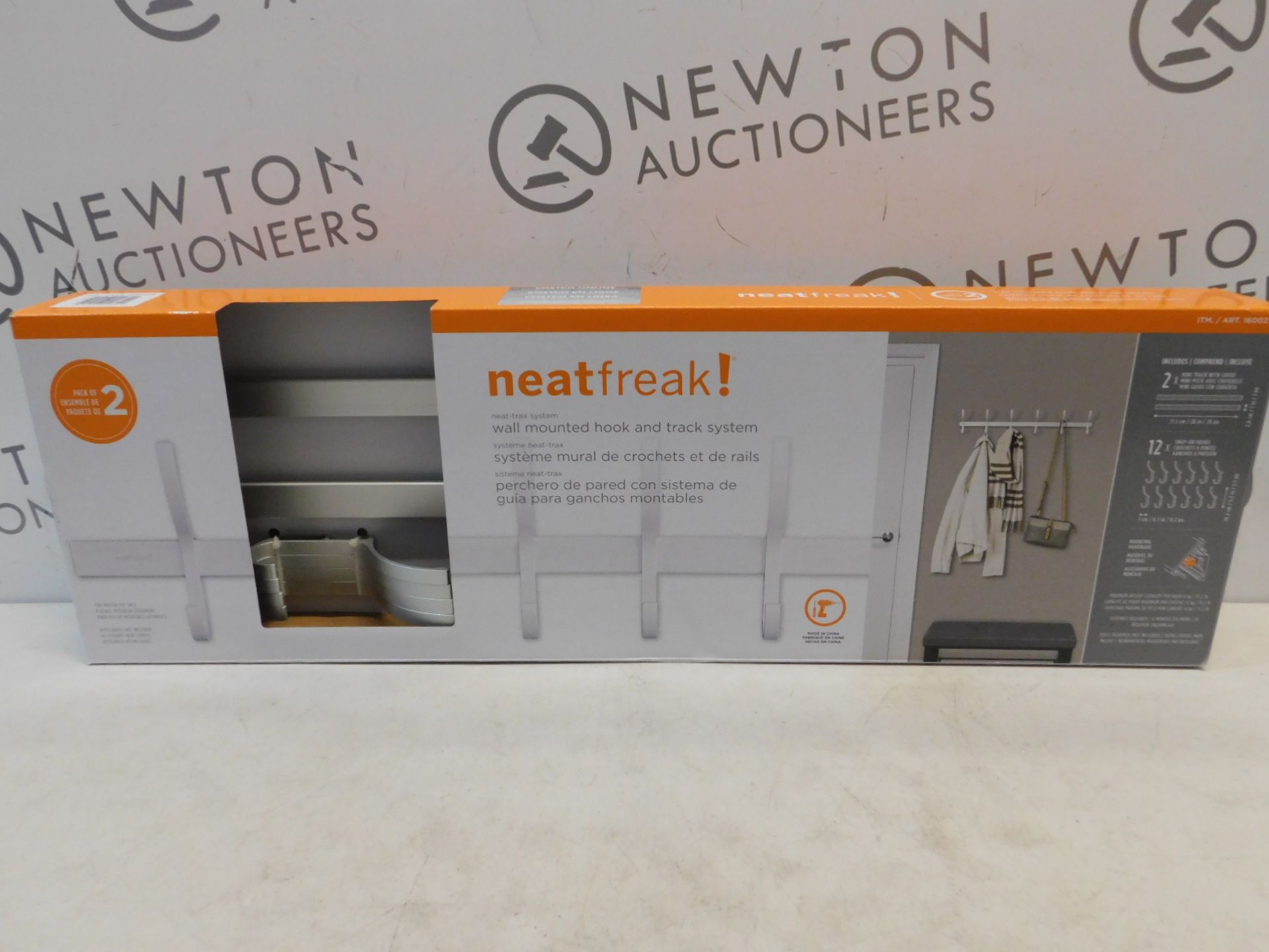 1 BOXED NEATFREAK WALL MOUNTED HOOK AND TRACK SYSTEM RRP Â£29