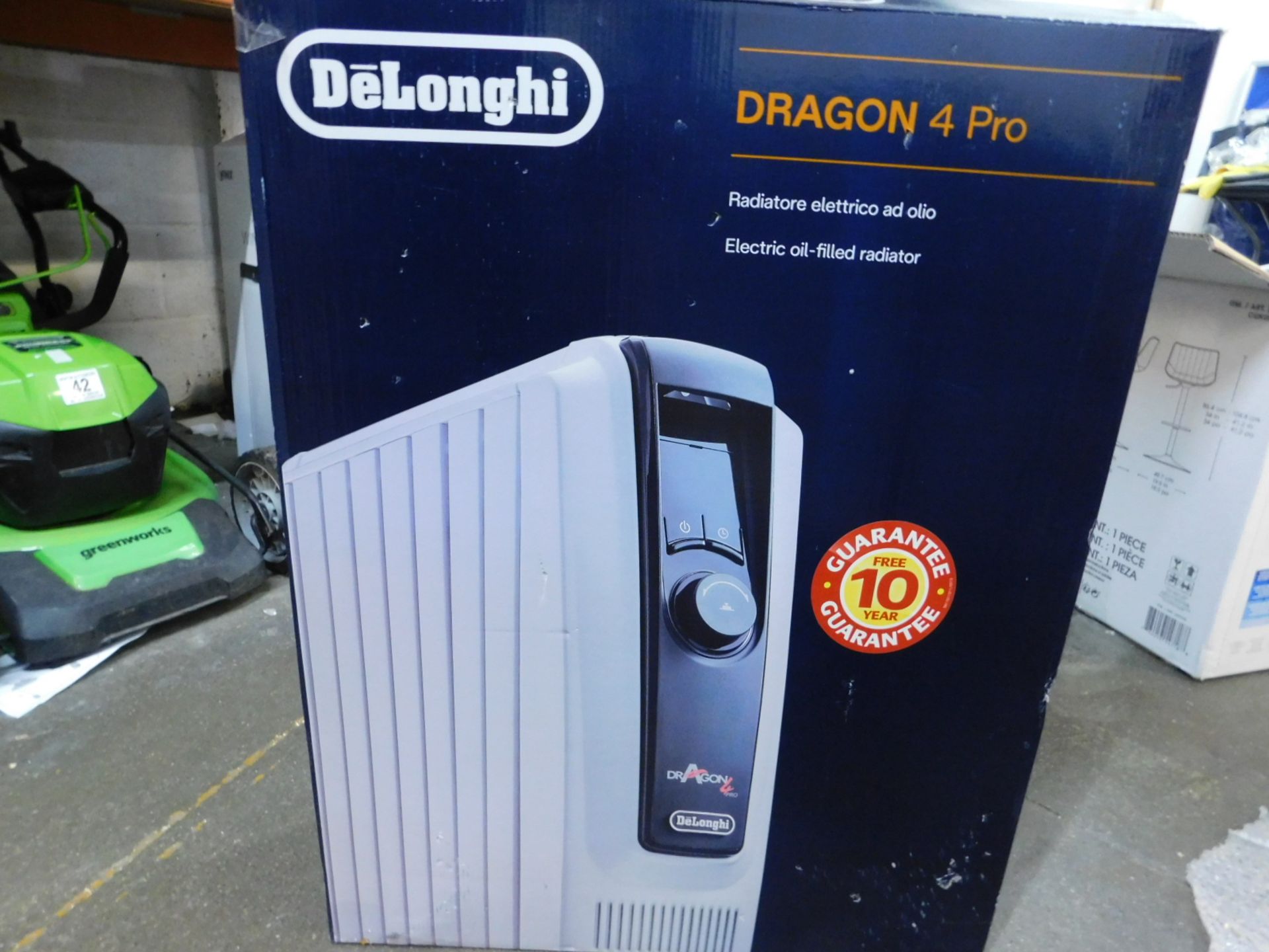 1 BOXED DE'LONGHI DRAGON 4 PRO OIL FILLED RADIATOR RRP Â£129.99