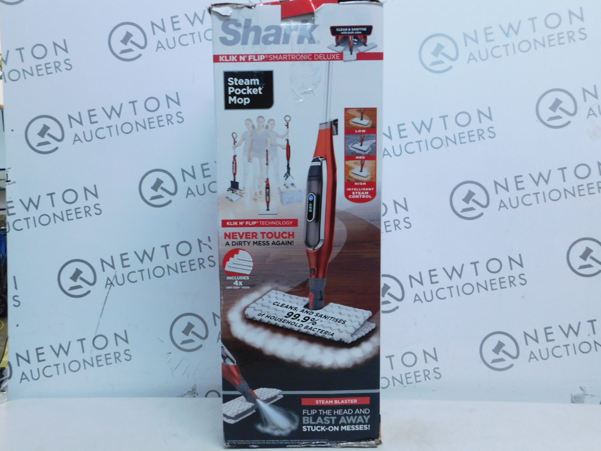 1 BOXED SHARK KLIK N FLIP STEAM POCKET MOP RRP Â£89.99