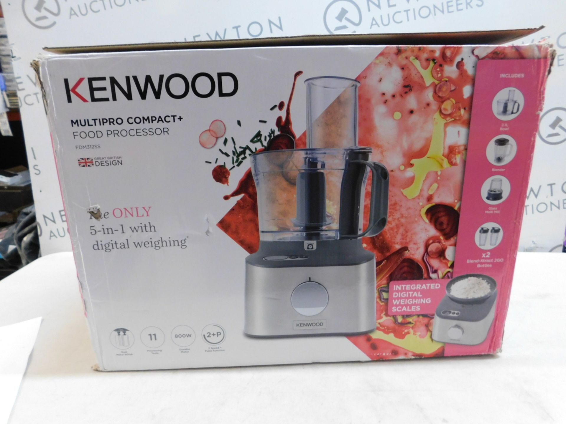 1 BOXED KENWOOD FDM312SS MULTIPRO COMPACT+ FOOD PROCESSOR Â£179 (GOOD CONDTION WORKING MISSING FEW