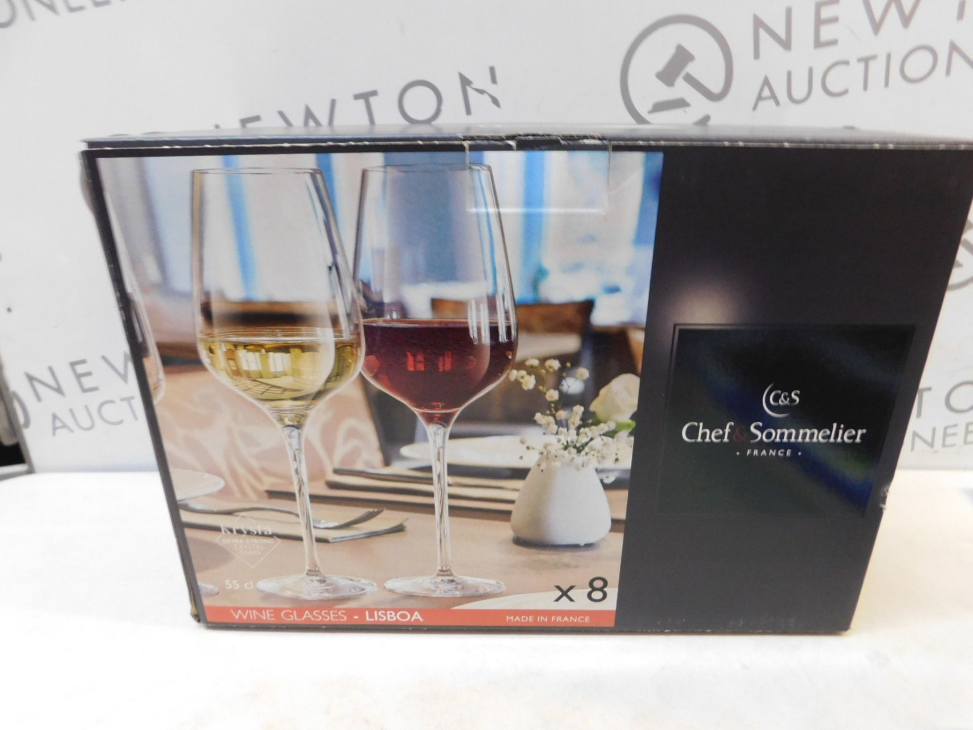 1 BOXED SET OF 6 CHEF SOMMELIER WINE GLASSES RRP Â£49.99