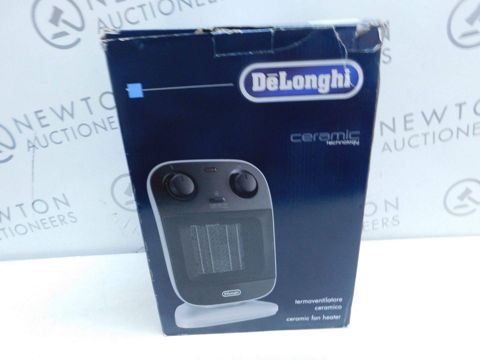 1 BOXED DE'LONGHI HFX60E20 CERAMIC FAN HEATER RRP Â£69