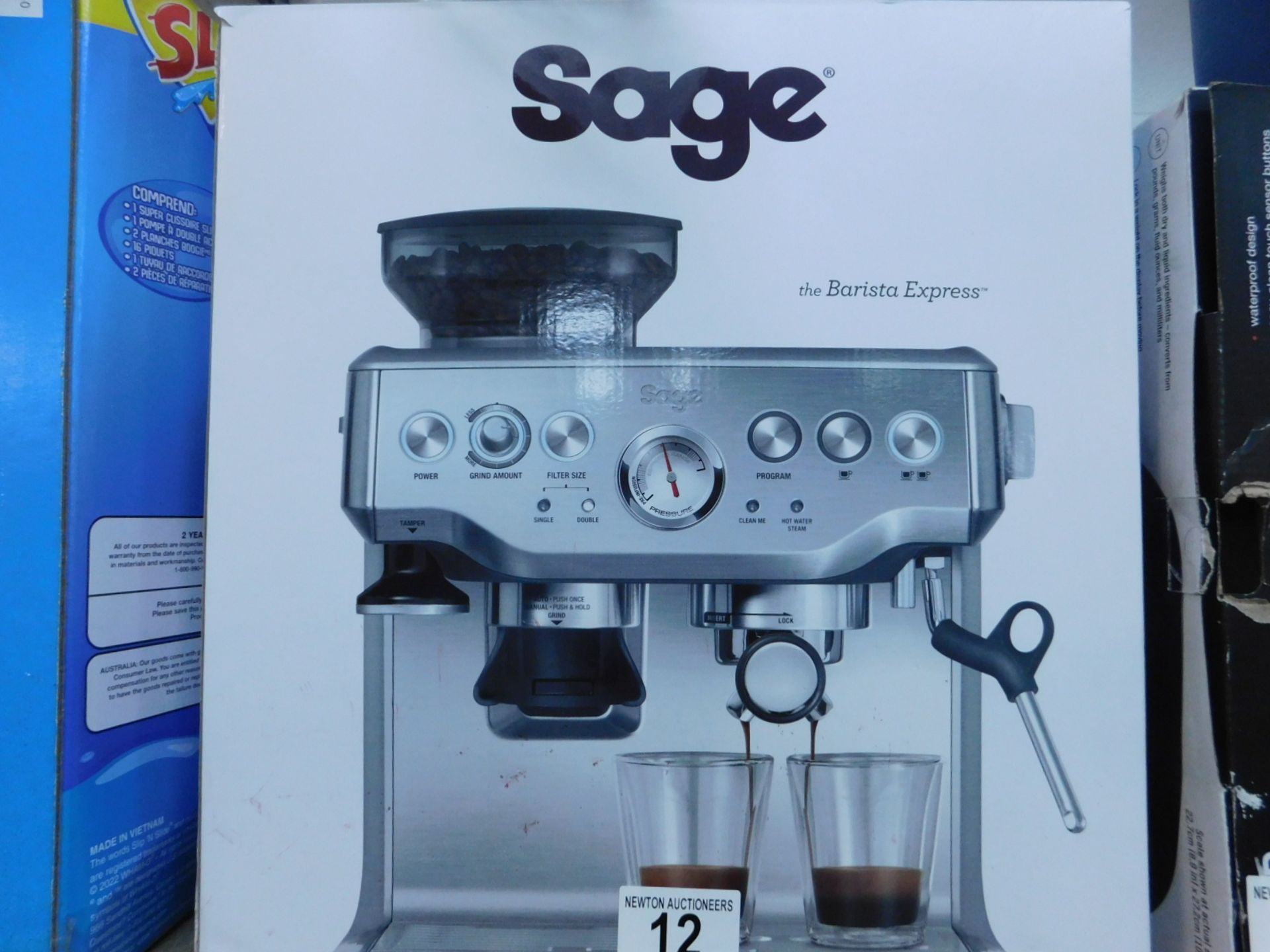 1 BOXED SAGE BARISTA EXPRESS BES870UK BEAN TO CUP COFFEE MACHINE RRP Â£599.99