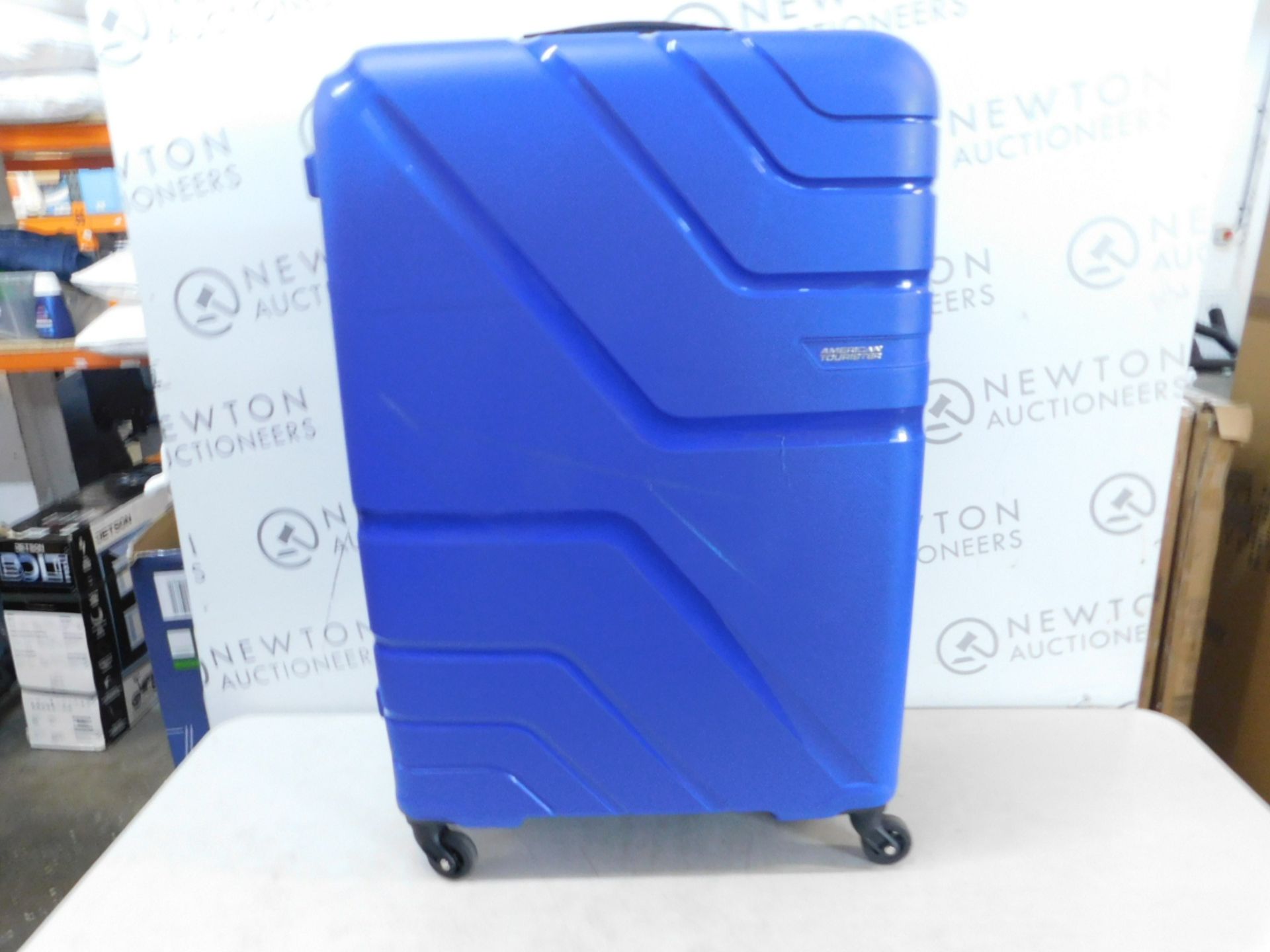 1 AMERICAN TOURISTER HARD CASE BLUE LARGE LUGGAGE CASE RRP Â£79.99