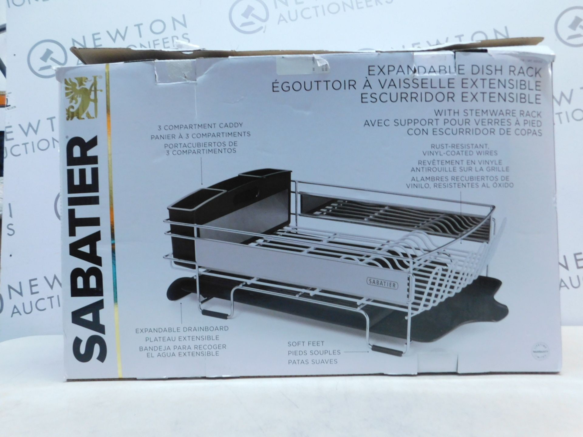 1 BOXED SABATIER EXPANDABLE DISH RACK RRP Â£44.99