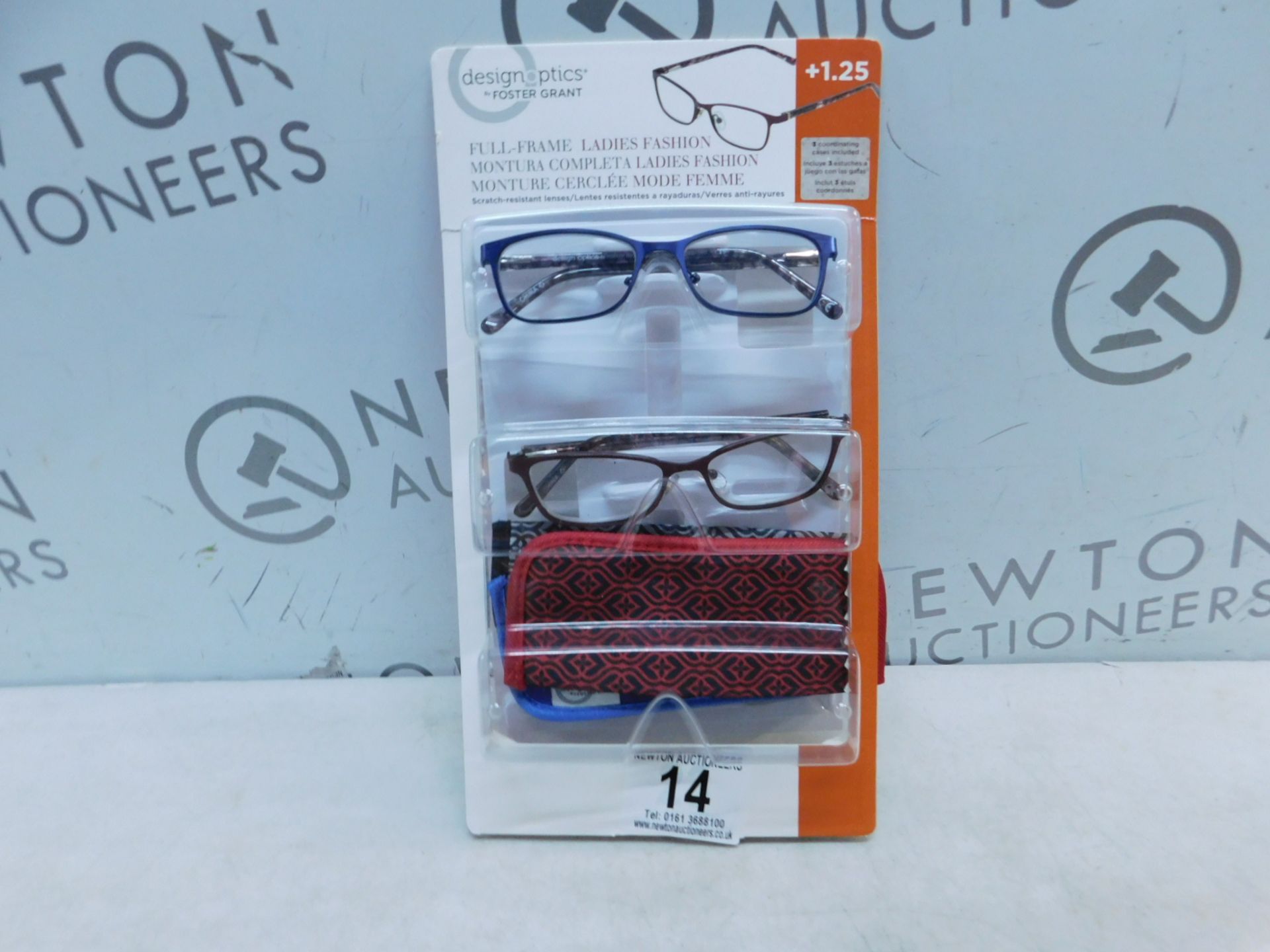 1 PACK OF DESIGN OPTICS READING GLASSES IN STRENGTH +1.25 RRP Â£24.99