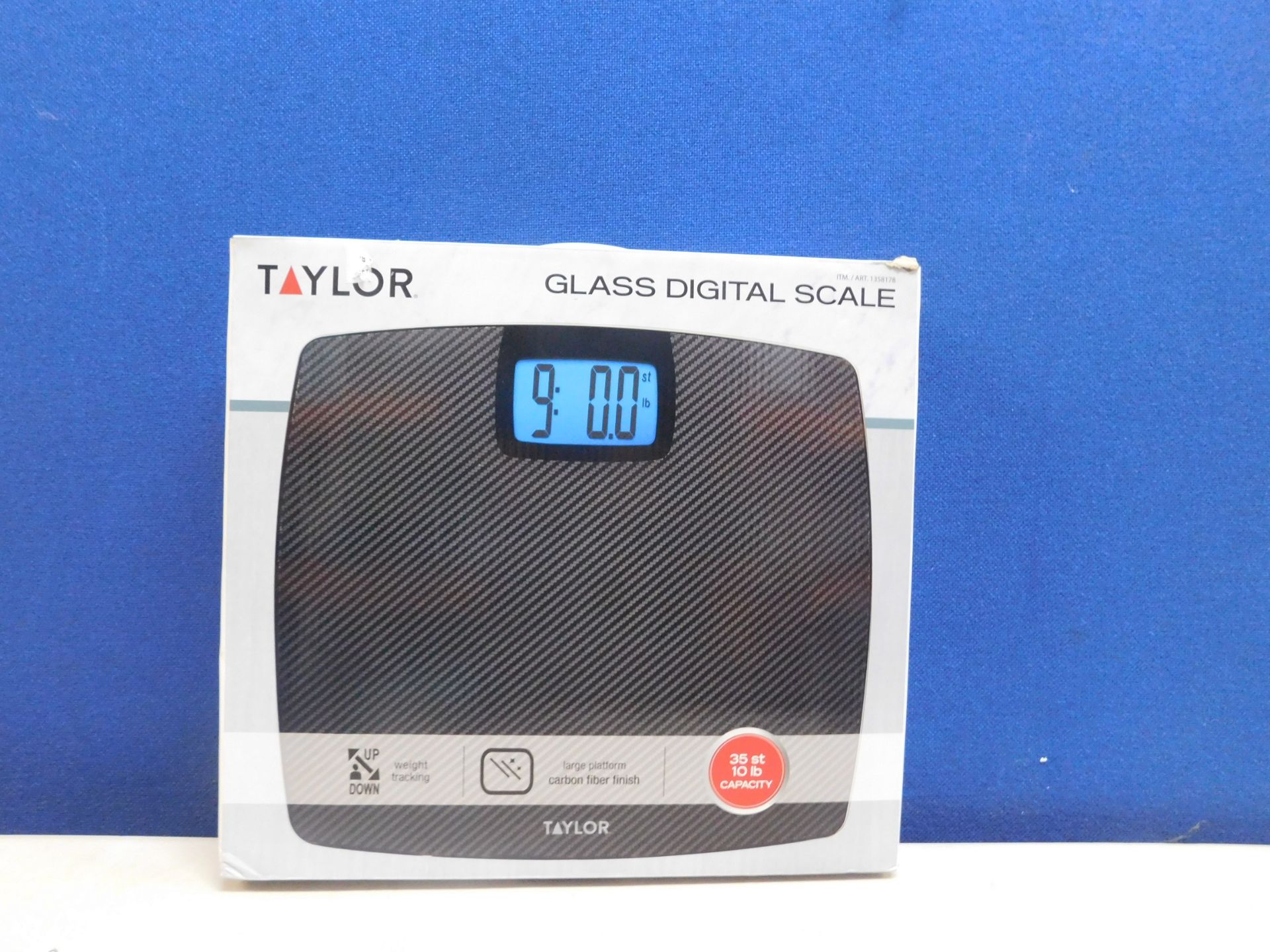 1 BOXED TAYLOR GLASS DIGITAL SCALES RRP Â£59