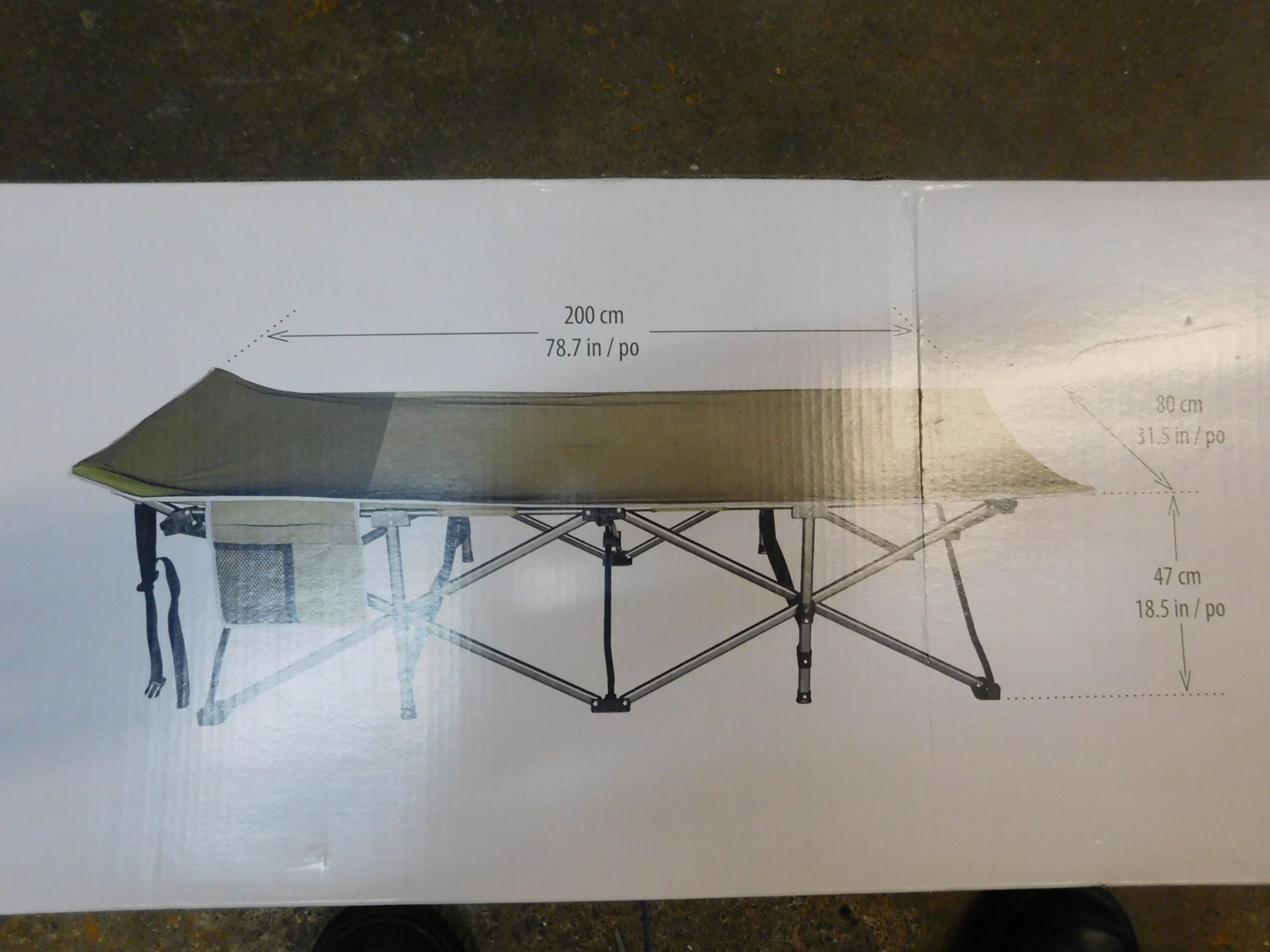 1 BOXED HIDDEN WILD XL FOLDING CAMPN COT RRP Â£149.99