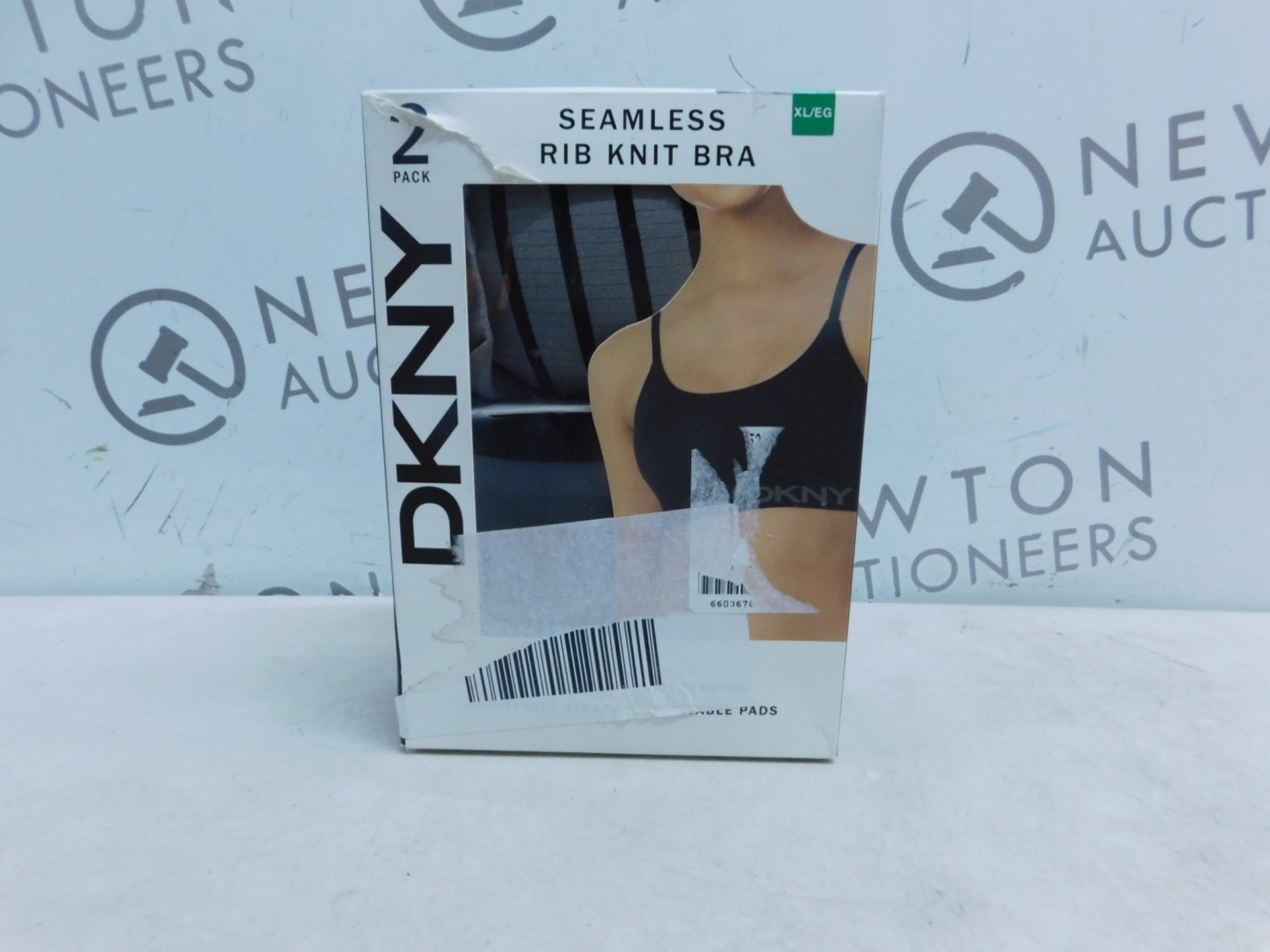 1 PACK OF 2 DKNY SEAMLESS RIB KNIT BRA SIZE XL RRP Â£15