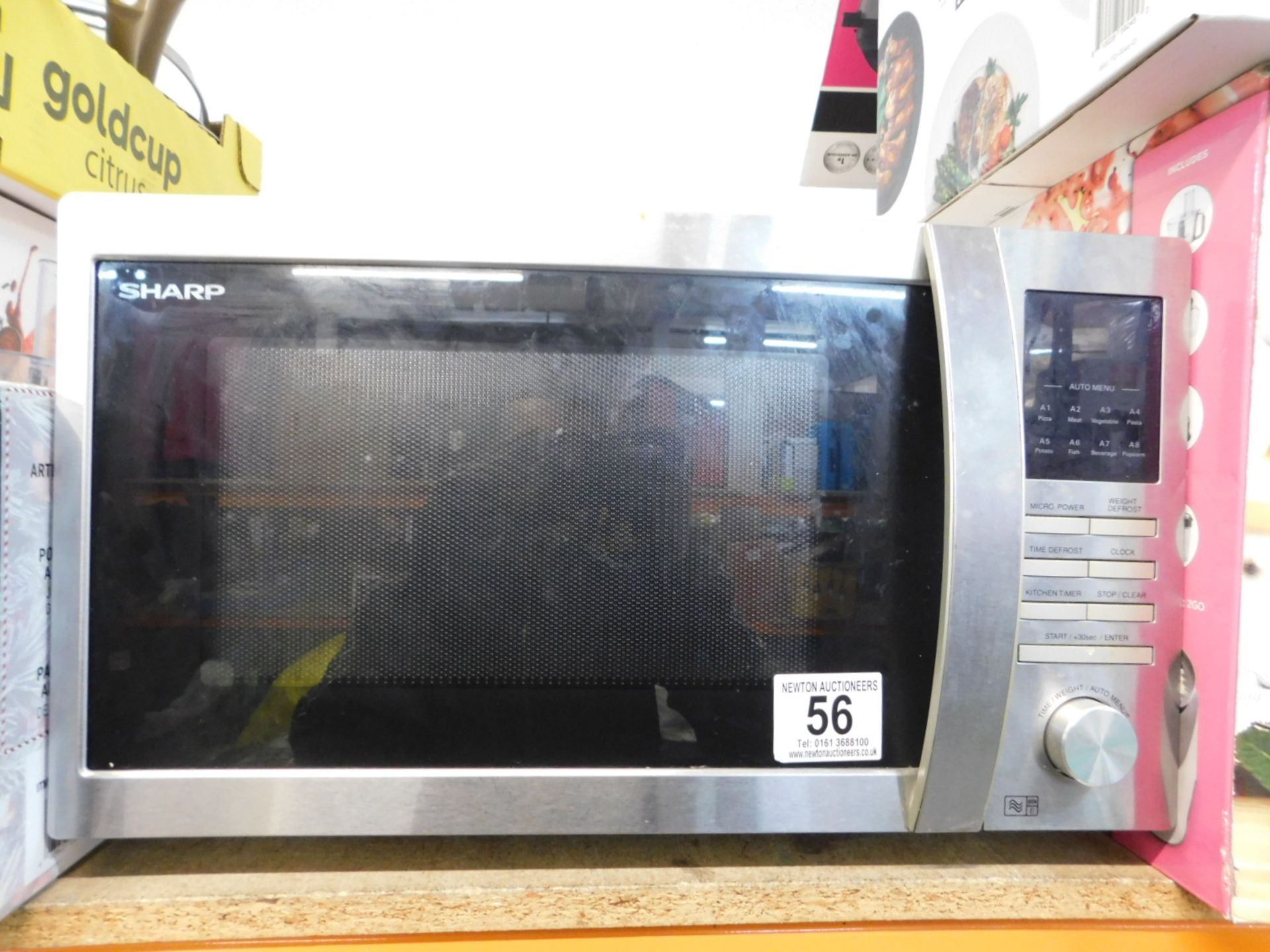 1 SHARP R-322STM 25L STAINLESS STEEL SOLO MICROWAVE OVEN RRP Â£149.99