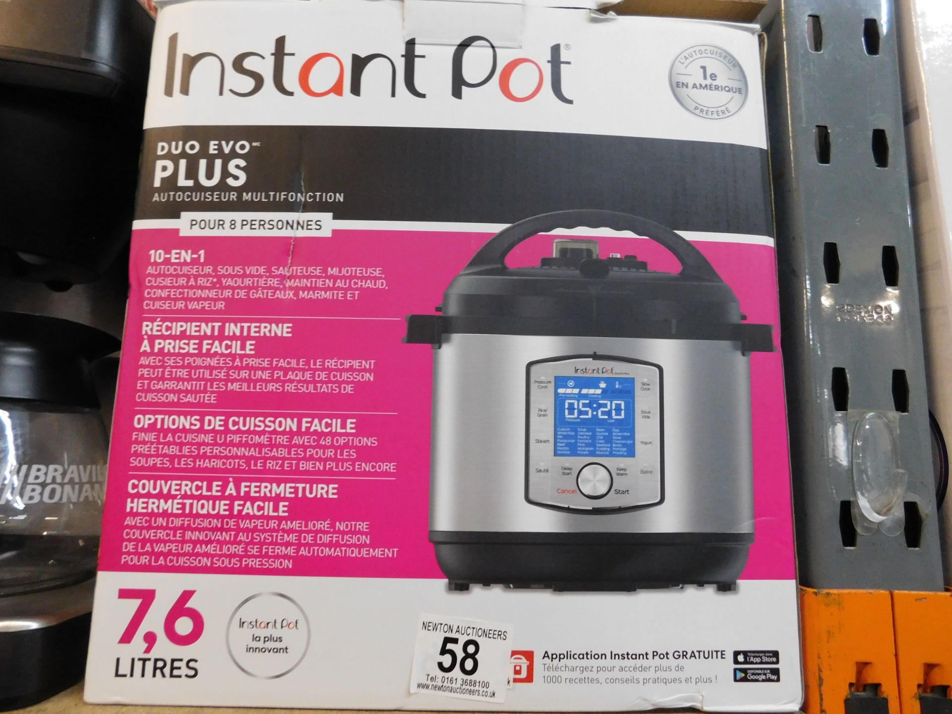 1 BOXED INSTANT POT GOURMET CRISP 11-IN-1, 7.6L PRESSURE COOKER & AIRFRYER RRP Â£199