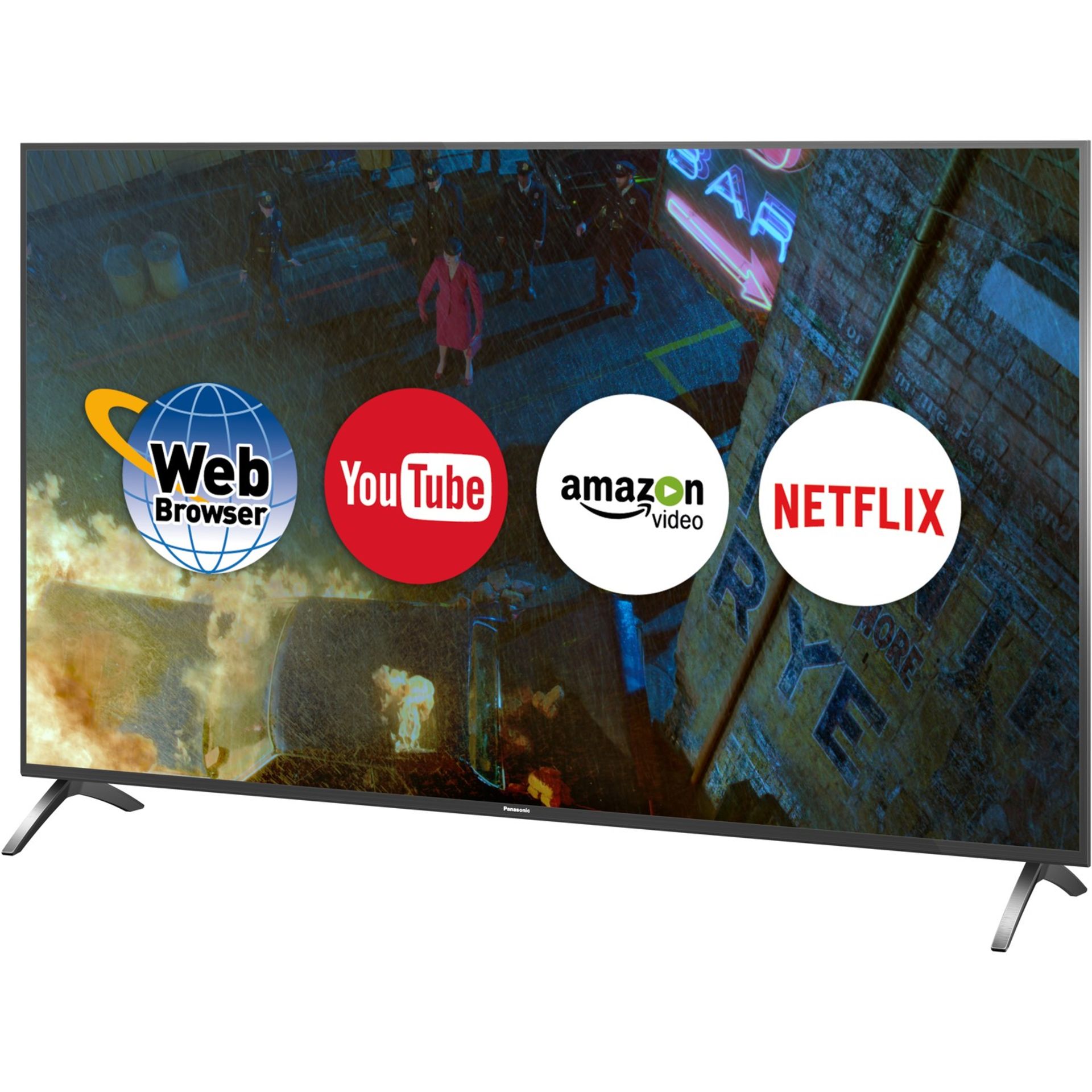 1 PANASONIC 49" TX-49FX700B 4K ULTRA HD HDR LED SMART TV WITH STAND AND REMOTE RRP Â£399 (SHADOW