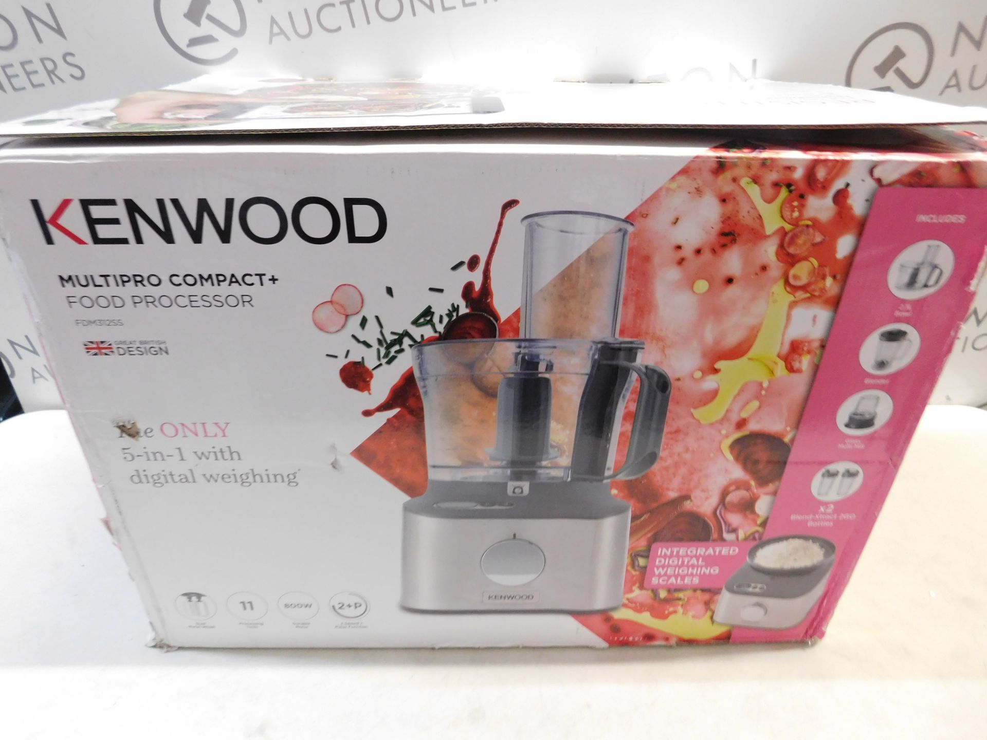 1 BOXED KENWOOD FDM312SS MULTIPRO COMPACT+ FOOD PROCESSOR Â£179 (GOOD CONDTION WORKING MISSING FEW