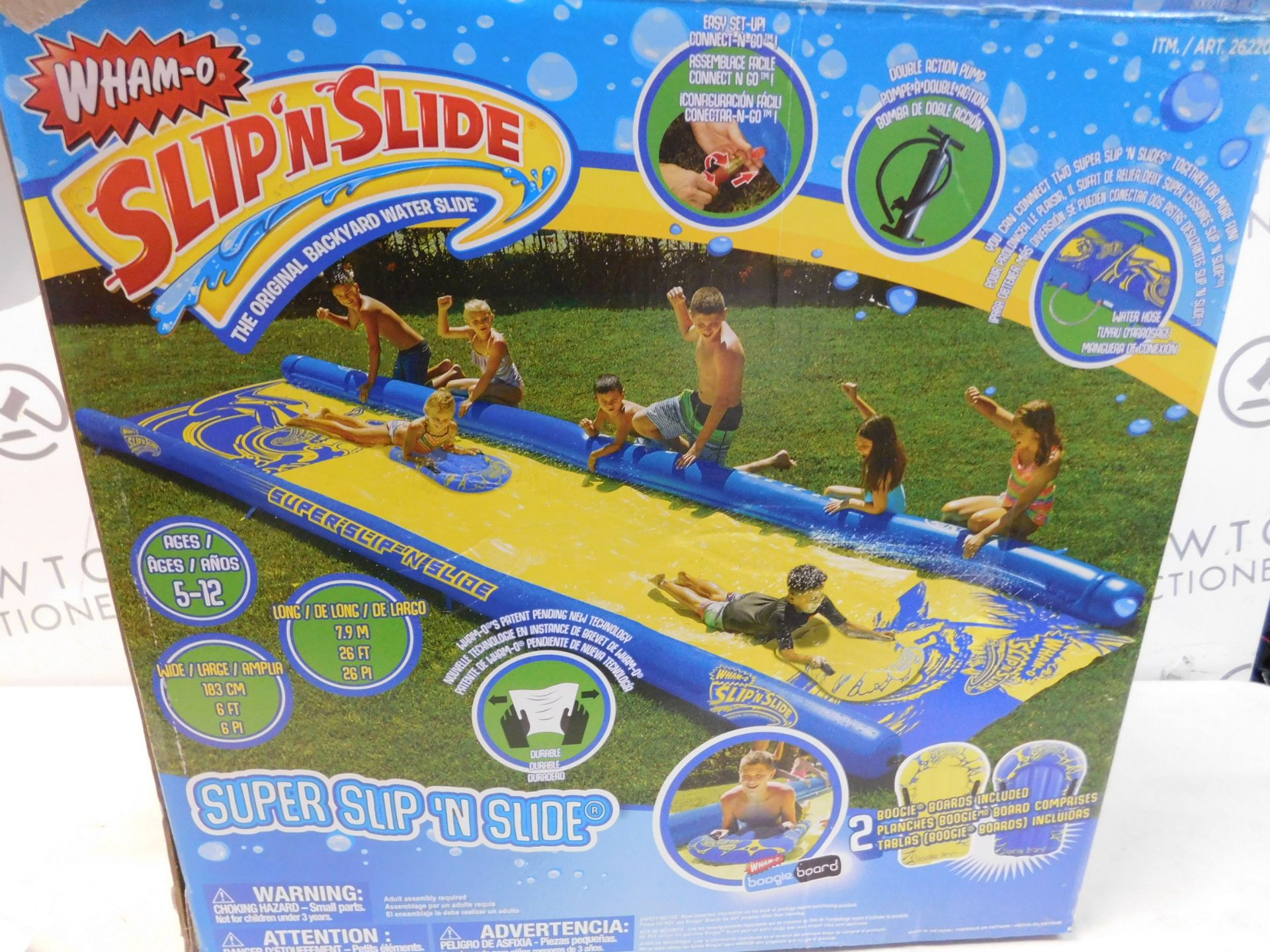 1 BOXED WHAM-O 26FT (7.90M) SUPER SLIP 'N SLIDE RRP Â£119