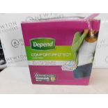 1 BOX OF DEPEND COMFURT-PROTECTION UNDERWEAR FOR WOMEN SIZE L RRPÂ£44.99