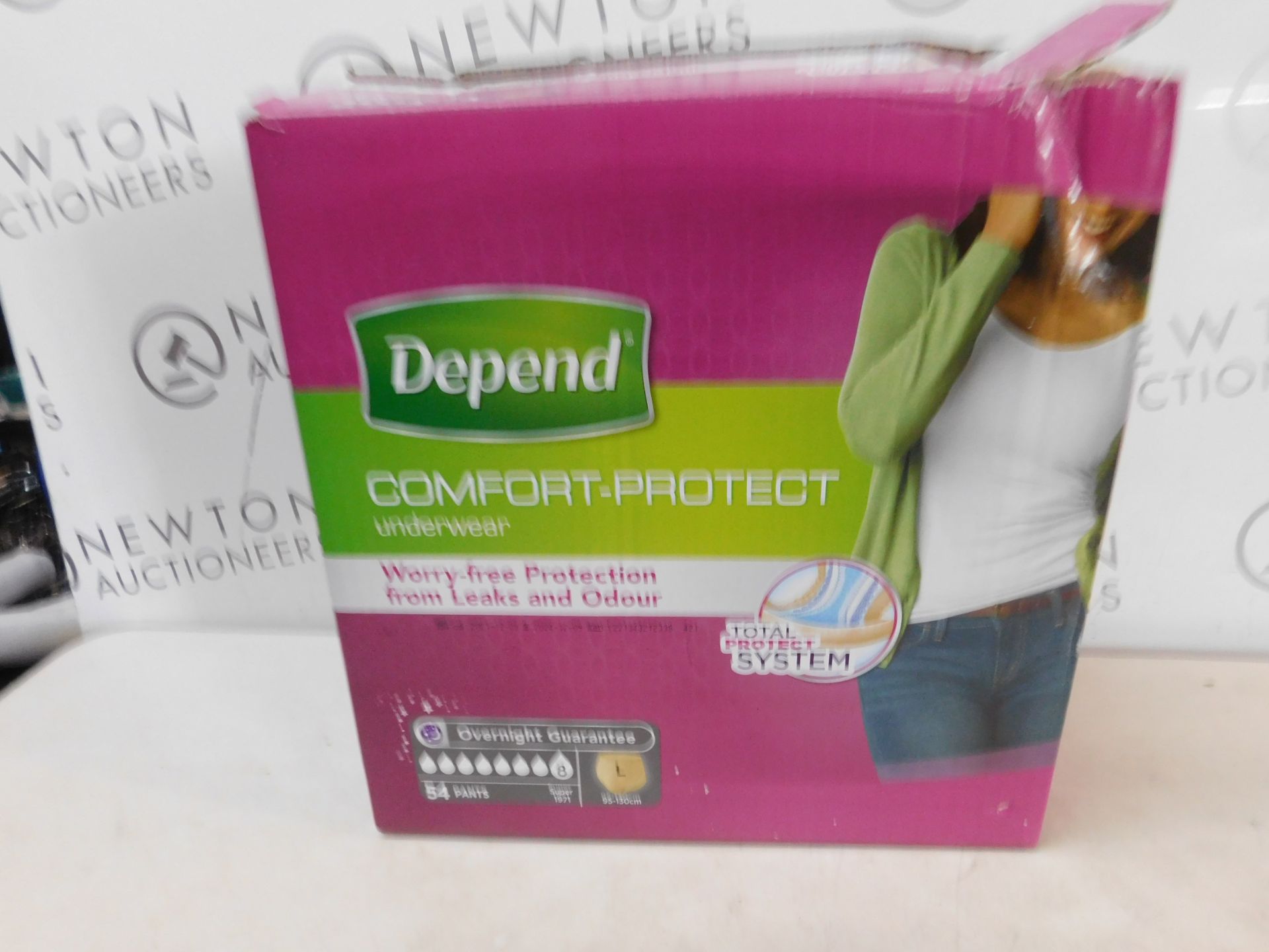 1 BOX OF DEPEND COMFURT-PROTECTION UNDERWEAR FOR WOMEN SIZE L RRPÂ£44.99