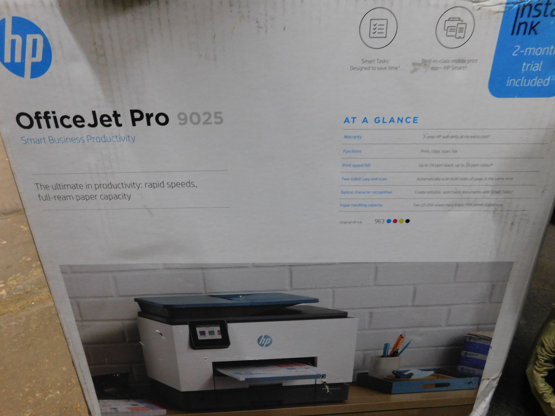 1 BOXED HP OFFICEJET PRO 9025 ALL-IN-ONE PRINTER RRP Â£499