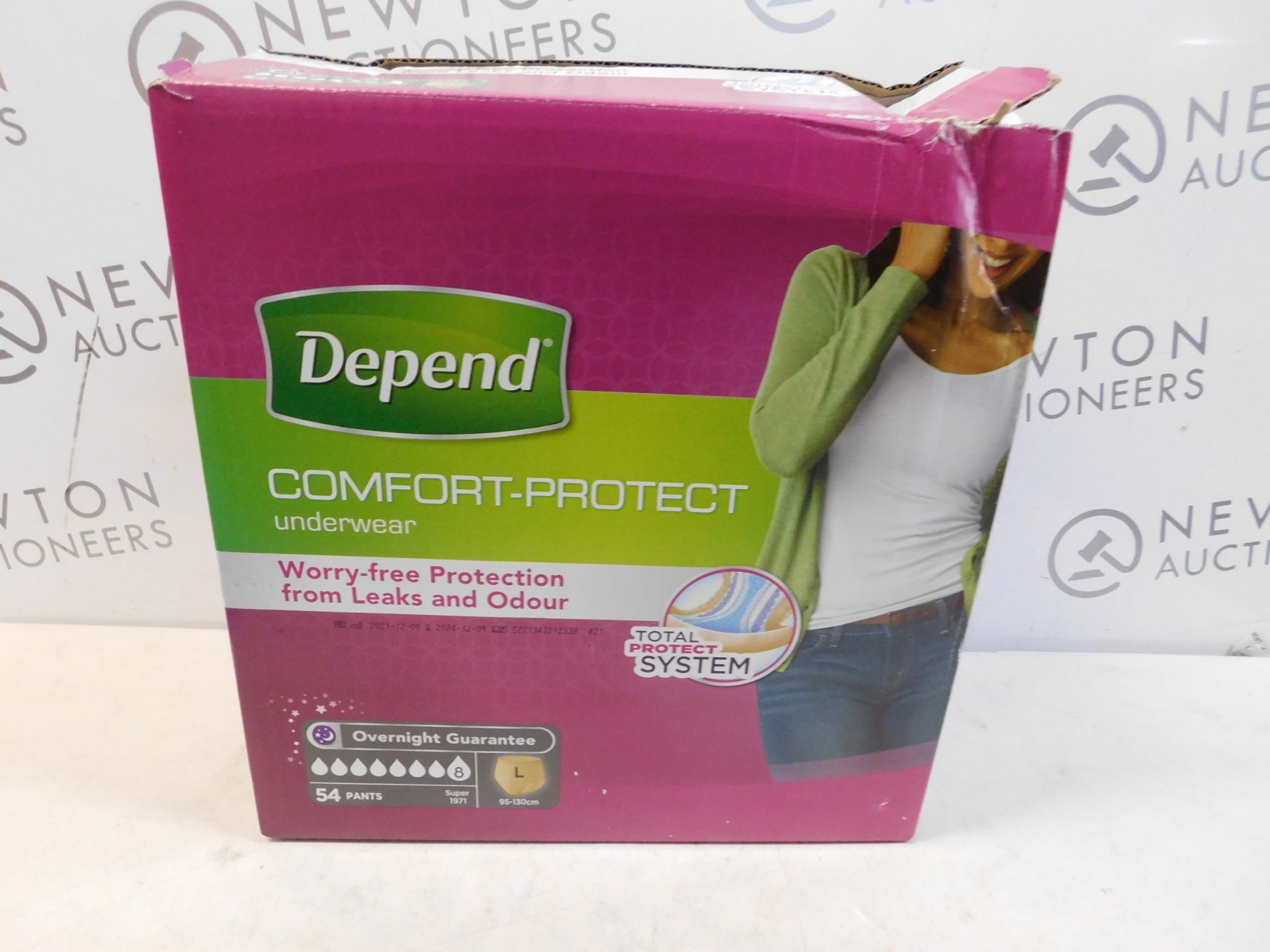 1 BOX OF DEPEND COMFURT-PROTECTION UNDERWEAR FOR WOMEN SIZE L RRPÂ£44.99